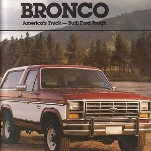 Ford Bronco Dealer Brochure 1985