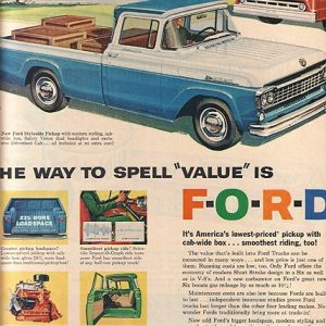 Ford Pickup Truck Ad 1958