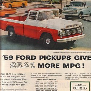 Ford Pickup Truck Ad 1959