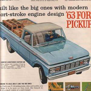 Ford Pickup Trucks Ad February 1963