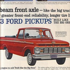 Ford Pickup Trucks Ad January 1963