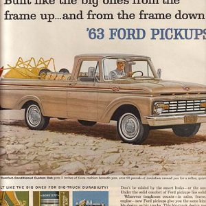 Ford Pickup Trucks Ad March 1963