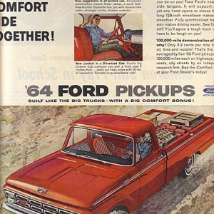 Ford Pickup Trucks Ad November 1963