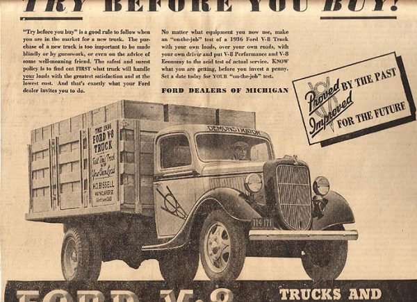 Ford Truck Ad November 1935