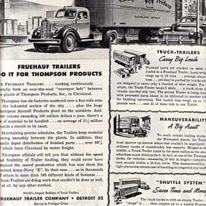 Fruehauf Trailer Ad 1945
