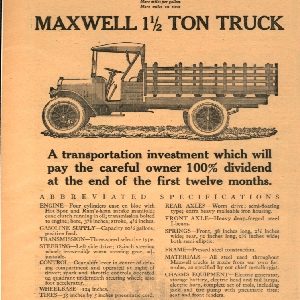 Maxwell Trucks Ad 1920