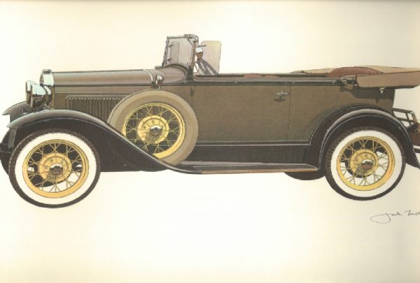 Model A Ford Deluxe Phaeton 180-A Print 1931