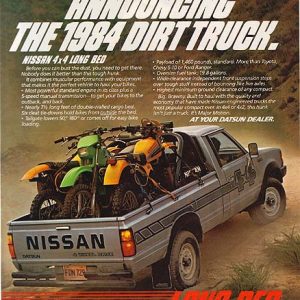 Nissan Pickup Truck Ad 1984