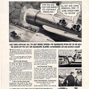 Pennzoil Oil Ad October 1934