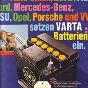 Varta Auto Battery Ad 1968