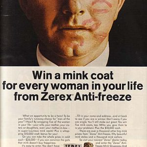 Zerex Antifreeze Ad 1964