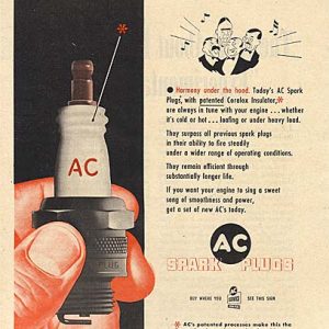 AC Spark Plugs Ad 1949