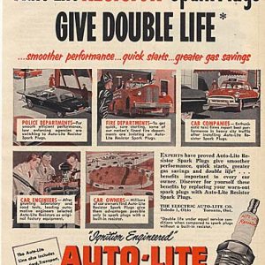 Autolite Spark Plugs Ad September 1952