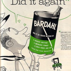 Bardahl Oil Additive Ad 1953
