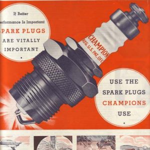 Champion Spark Plugs Ad 1935