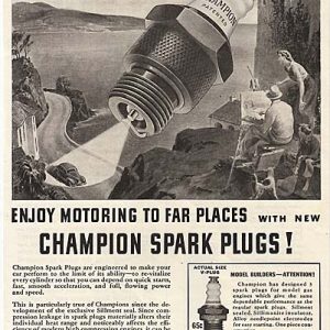 Champion Spark Plugs Ad 1940