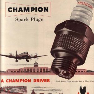 Champion Spark Plugs Ad 1951