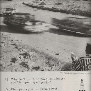 Champion Spark Plugs Ad 1958