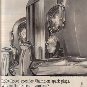 Champion Spark Plugs Ad April 1963