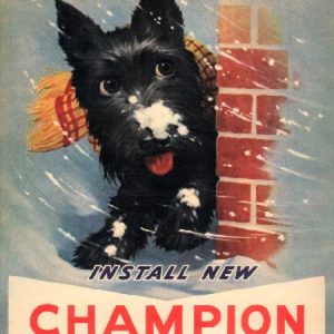 Champion Spark Plugs Ad November 1950