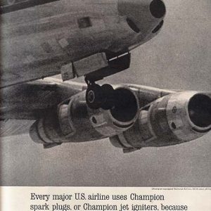 Champion Spark Plugs Ad October 1963