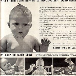 Clapp's Baby Food Ad 1942