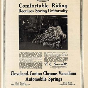 Cleveland-Canton Spring Company Ad 1915