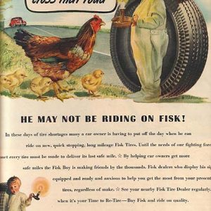 Fisk Tires Ad 1945