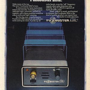 Fuzzbuster Radar Detector Ad 1980