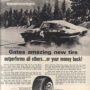 Gates Tires Ad 1965