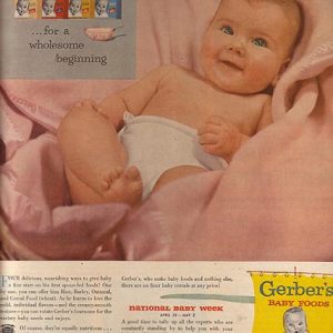 Gerber Baby Food Ad 1953