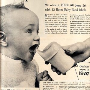Heinz Spill-Proof Tumbler Ad 1957