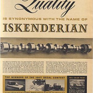 Iskenderian Camshafts Ad 1968