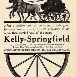 Kelly-Springfield Tires Ad 1908