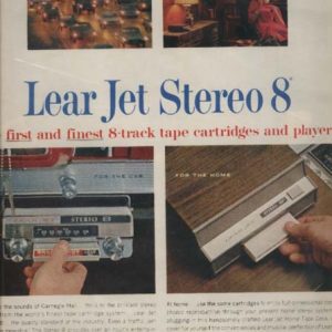Lear Jet Stereo 8 Ad 1966