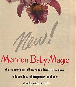 Mennen Baby Magic Ad 1950
