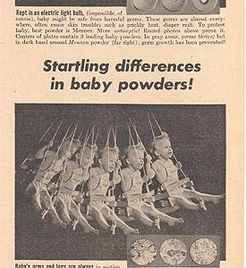 Mennen Baby Powder Ad 1944