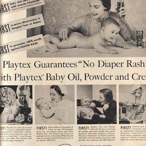Playtex Baby Products Ad 1950