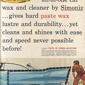 Simoniz Car Wax Ad 1957