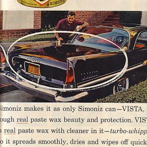 Simoniz Car Wax Ad 1958