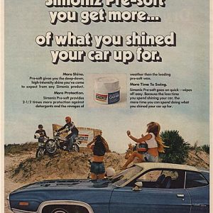 Simoniz Car Wax Ad 1974
