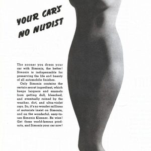Simoniz Car Wax Ad June 1937