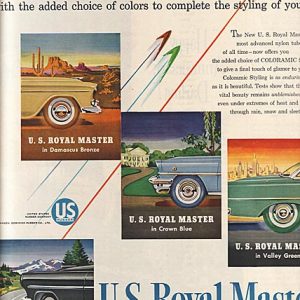 U S Royal Tires Ad 1955