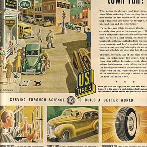 United States Rubber Company Tires Ad 1944