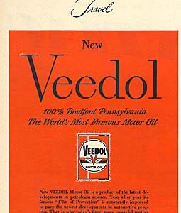 Veedol Oil Ad 1950