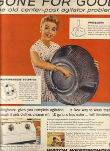 Westinghouse Washing Machine Ad 1956 - Vintage Ads and Stuff