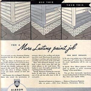 Aluminum Company of America Paint Ad 1938