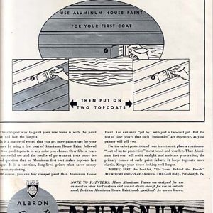 Aluminum Company of America Paint Ad 1939