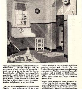 Ambler Asbestos Waltile Wall Covering Ad 1930