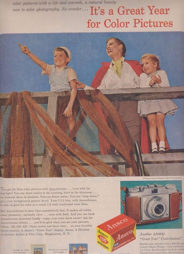 Ansco Camera Ad August 1956